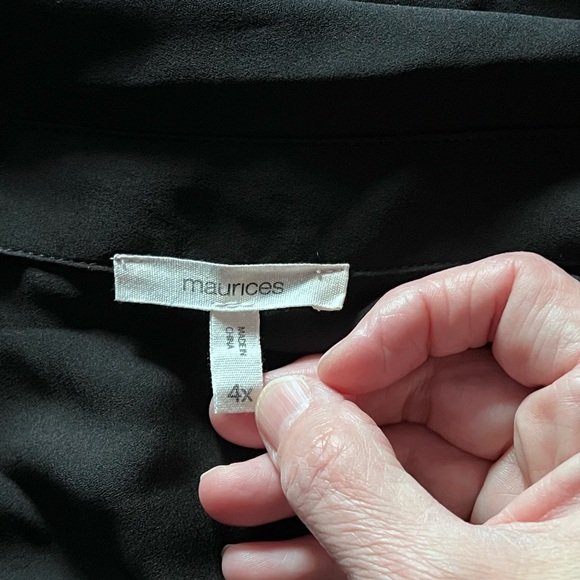 black button down blouse - Picture 7 of 10